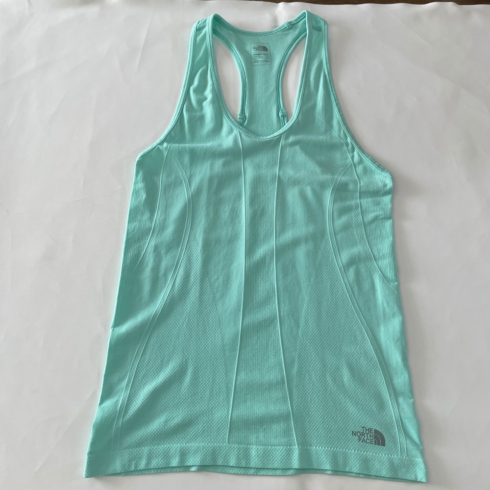 The North Face Womens VaporWick Racerback Tank Top Mint Green M Athletic Yoga